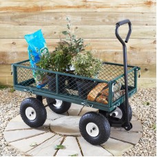 Neo Heavy Duty Metal Hand Truck Wagon Cart Trailer for Garden or Events 